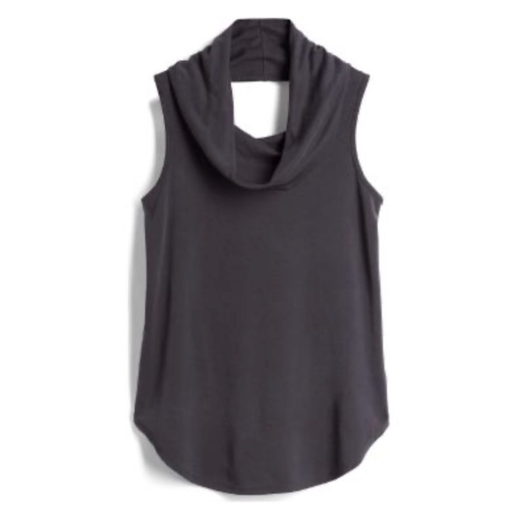 Le Lis Yeaton Cowl Neck Open Back Knit Modal Blend Top Size Medium